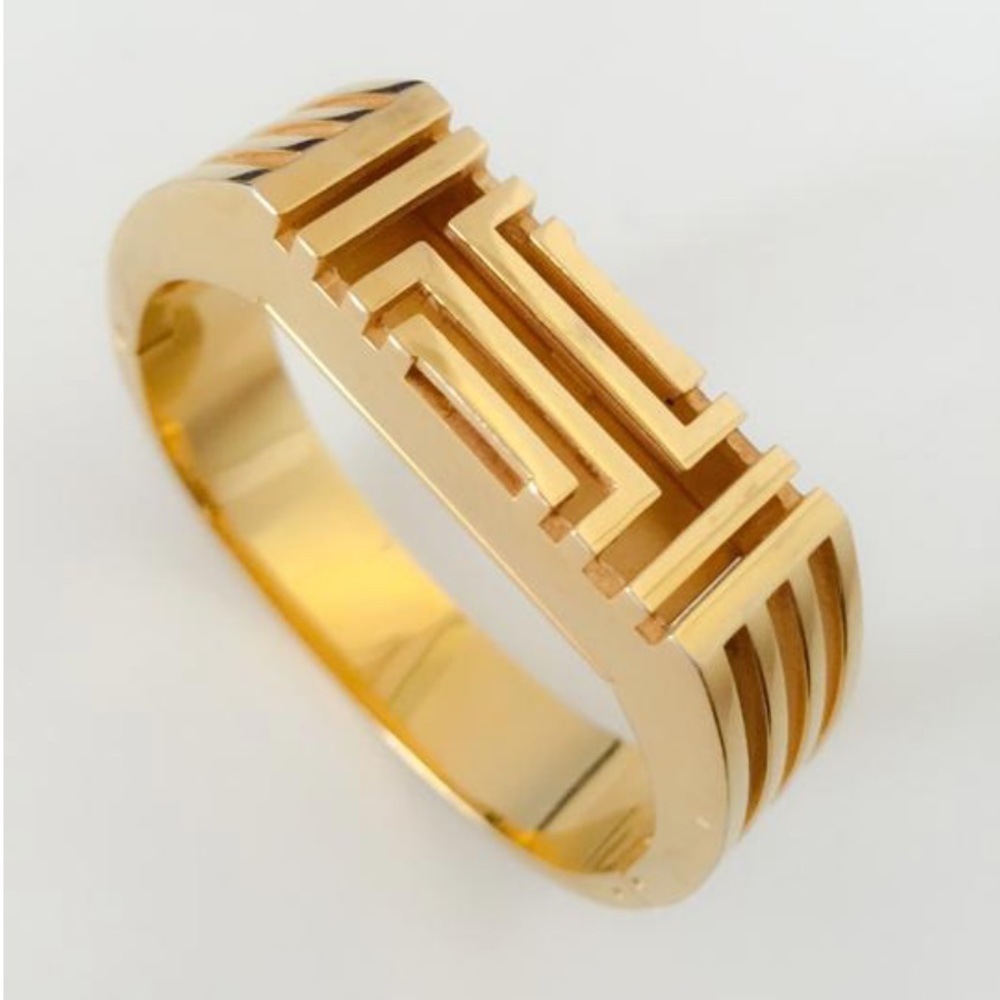 Tory Burch Gold Fitbit Hinged Bracelet